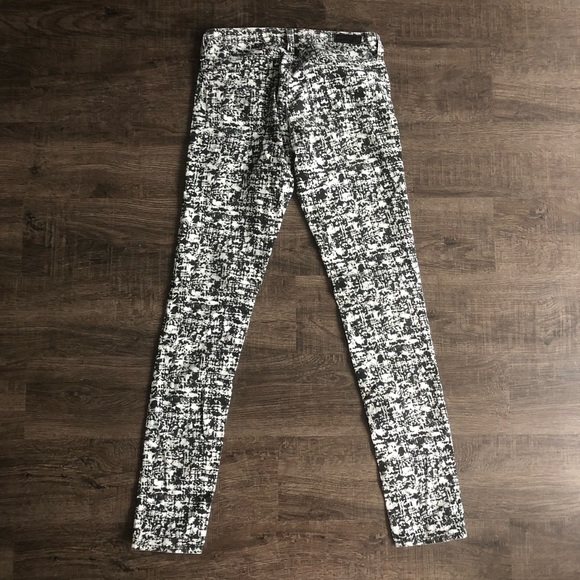 🌟 AG The Legging Super Skinny Cord Wht/Blk - Picture 5 of 6